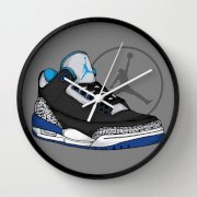 Đồng hồ treo tường Society6 Jordan 3 (Sport Blue)
