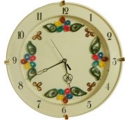 Ajanta Designer Analog 28 cm Dia Wall Clock (Beige)