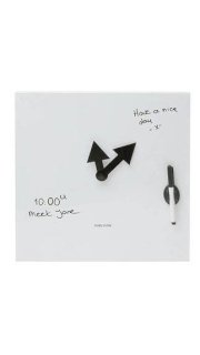Karlsson Magnetic White Magnetic Wall Clock