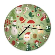 Đồng hồ treo tường Clockadoodledoo Christmas Pattern