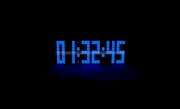 Xuuyuu (TM)Large Big 4 6 Digit Jumbo LED Digital Alarm Calendar Snooze Wall Desk Clock (blue, 6-digit version)