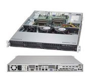 Server Supermicro SuperServer 6018R-TD (Black) (SYS-6018R-TD) E5-2609 v3 (Intel Xeon E5-2609 v3 1.90GHz, RAM 4GB, 480W, Không kèm ổ cứng)