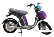 Xe đạp điện NIJIA phanh cơ màu tím