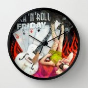 Đồng hồ treo tường Society6 Rockabilly - Rock n Roll Friday