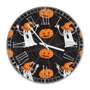 Đồng hồ treo tường Clockadoodledoo Halloween Pattern