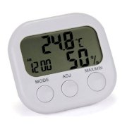 F&G LCD Indoor Hygrometer Clock Alarm Weather Station Barometer Table Clock