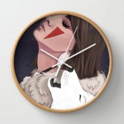 Đồng hồ treo tường Society6 Princess Mononoke