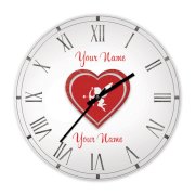 Đồng hồ treo tường Clockadoodledoo Personalised – Cupid of love