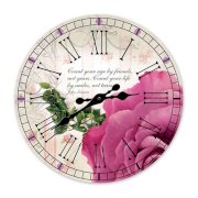 Đồng hồ treo tường Clockadoodledoo Rose and John Lennon Quote