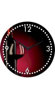 Mesleep Wine Wall Clock (Pack Of 1)