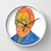 Đồng hồ treo tường Society6 Van Gogh