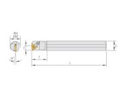 Cán dao tiện ren Marox CNR/L3025S-16