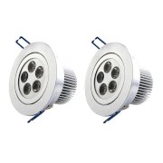 Bộ 2 đèn LED âm trần Phú Thịnh Hưng 7W (Vàng)