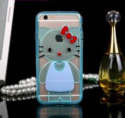 Ốp viền kitty dạ quang có chống đứng iphone 6plus