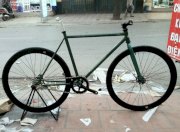 Xe Đạp Fixed Gear Trung Cấp (Xanh lục Đen)