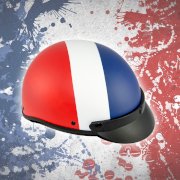 Mũ bảo hiểm HERO - HR1 - Cờ Pháp (không kính)