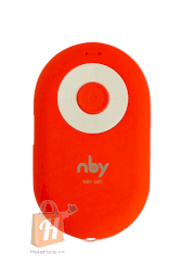 Loa Bluetooth mini kiêm remote chụp ảnh đa năng (màu cam)