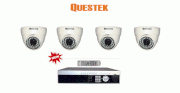 Trọn bộ 4 camera Questek QTX-4162AHD