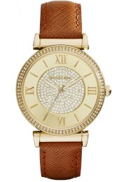 Đồng hồ Michael Kors Catlin Luggage Leather Strap Watch 38mm MK2375