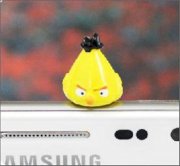 Jack cắm điện thoại hình Angry Birds (Vàng)