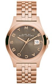 MARC JACOBS Women\'s The Slim Rose Gold-Tone Stainless Steel Bracelet Watch 36mm MBM3350