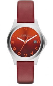MARC JACOBS The Slim Mini Red Leather Watch 30mm MBM1322