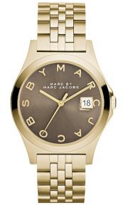 MARC JACOBS Women's The Slim Gold-Tone Stainless Steel Bracelet Watch 36mm  MBM3349