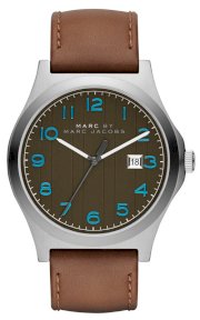 MARC JACOBS Men's Jimmy Brown Leather Strap Watch 43mm  MBM5047