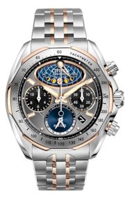 CITIZEN The Signature Collection Eco-Drive Moon Phase Flyback Chronograph Watch 44mm Eco-Drive E270