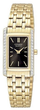 CITIZEN Citizen Quartz Rectangular Black Dial Women\'s Watch 19mm