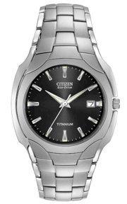 CITIZEN Men's Titanium Eco-Drive Watch 38mm Eco-Drive E111