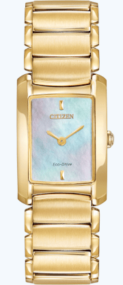 CITIZEN Euphoria Analog Display Japanese Quartz Gold Watch 30mm x 20mm