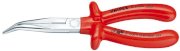 Kìm mũi dài cong 40 độ mạ Chrome cách điện  1000V Knipex 26 27 200