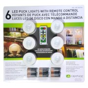 Bộ đèn led không dây Capstone 6 LED Wireless Puck Lights with Remote Controlf