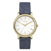 Timex - Đồng hồ nữ thời trang dây vải Originals Linen (Xanh Navy) TW2P63800