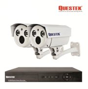 Bộ 2 camera quan sát AHD QUESTEK QTXT2-AHD