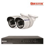 Bộ 2 camera quan sát AHD QUESTEK QTX2-AHD