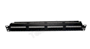 Telemax 1U 19'' 24 Port Blank Patch Panel stainless steel (TM03BPP02+FTP24)