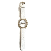 Đồng hồ nữ Guess U0570L1 White Leather Embossed