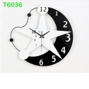 Đồng hồ trang trí hình ngôi sao T6036