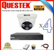 Bộ 4 camera Questek AHD  QT4161A-4 (1.0MP)