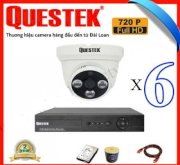 Bộ 6 camera Questek AHD QT4161A-6 (1.0MP)