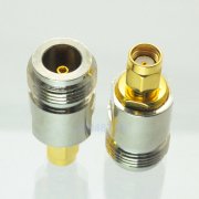 Adapter N female to RP.SMA jack male RF connector straight
