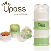 Hộp chia sữa, thức ăn 4 ngăn không BPA Upass UP8004C