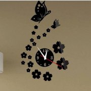 Đồng hồ tráng gương hình hoa bướm DH025