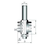 Mũi phay ghép gỗ 4F H6