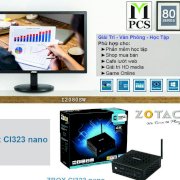 Mini PC Zotac ZBox CI323 Nano (Intel Celeron N3150 1.60GHz, RAM 2GB, SSD 120GB, VGA  Intel HD Graphics, Win 8, Không kèm màn hình)