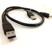 Cáp chữ Y USB 3.0 to Mini USB 0.6m cho HDD box, HDD Docking (#1324)