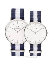 Đồng hồ đôi Daniel Wellington Glasgow Silver
