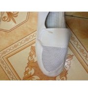 Giày da phủ lưới chống tĩnh điện phòng sạch màu trắng HP